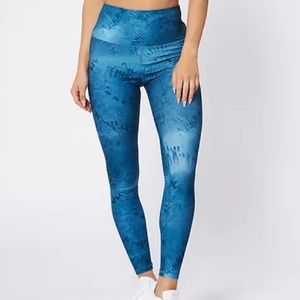 NWT Scorpio Sol Vinyasa High Waist Leggings - Blue Tie Dye - XS